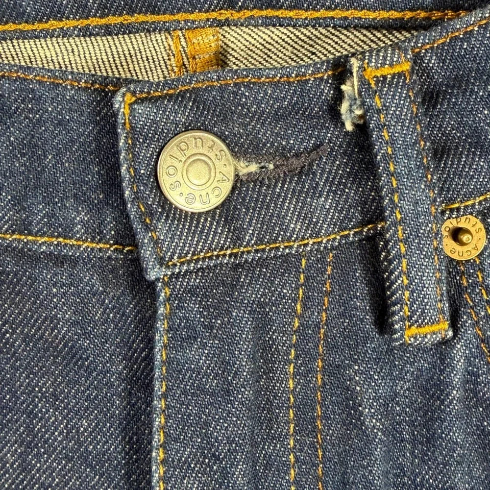 Acne Studios Blå Konst Floragatan Stockholm Max Indigo Jeans NWOT Slim Fit 30x32